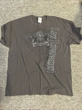 Law Enforcement Graphic Short-Sleeve Tee - Grey
